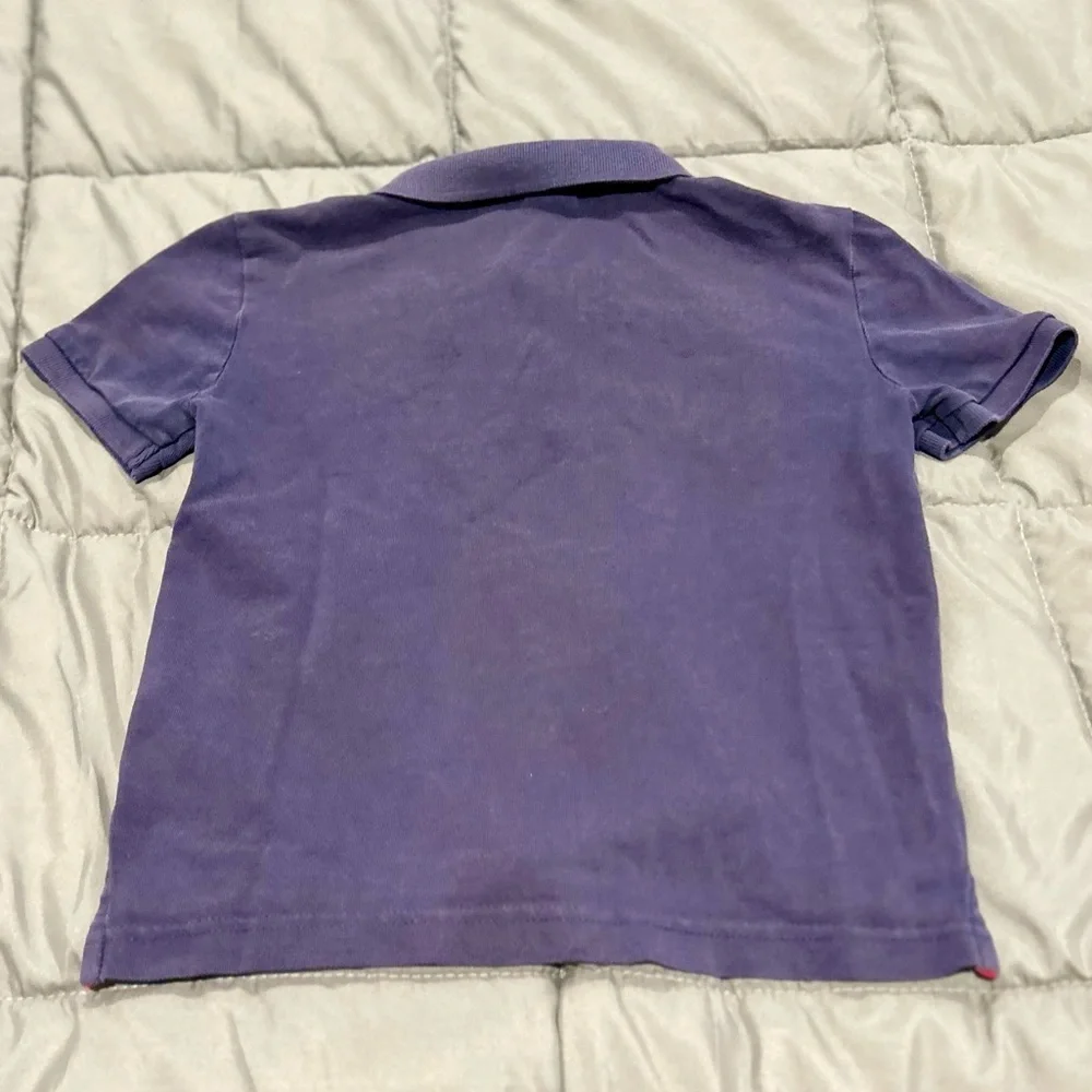US Polo Assn Boys Polo Shirt Size 6–7 Small Blue Short Sleeve